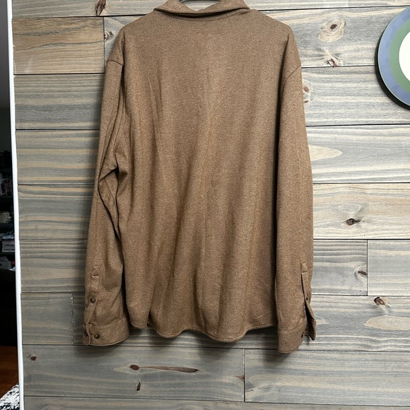 Express men’s Express Herringbone Double Pocket Sweater Shirt Men's - Picture 2 of 8